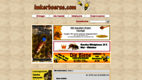 What Imker-boerse.de website looked like in 2020 (3 years ago)