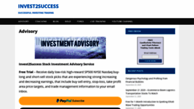 What Invest2success.com website looked like in 2020 (3 years ago)