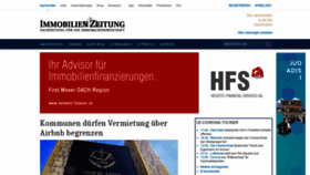 What Immobilien-zeitung.de website looked like in 2020 (5 years ago)