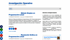 What Investigacionoperativa.com website looked like in 2020 (3 years ago)