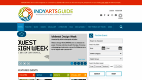 What Indyartsguide.org website looked like in 2020 (3 years ago)