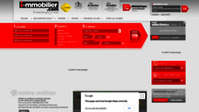 What I-mmobilier.com website looked like in 2020 (3 years ago)
