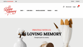 What Inlovingmemory.ie website looked like in 2020 (3 years ago)