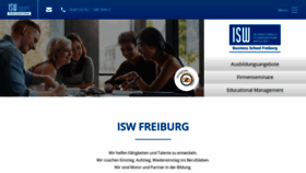 What Isw-freiburg.de website looked like in 2020 (3 years ago)