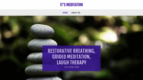 What Itsmeditation.com website looked like in 2020 (3 years ago)
