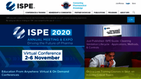 What Ispe.com website looked like in 2020 (3 years ago)