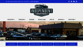What Independentautosales.com website looked like in 2020 (3 years ago)