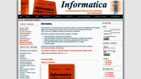 What Informatica.si website looked like in 2020 (3 years ago)