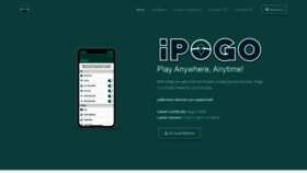 What Ipogo.app website looked like in 2020 (3 years ago)