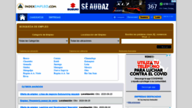 What Indexempleo.com website looked like in 2020 (3 years ago)