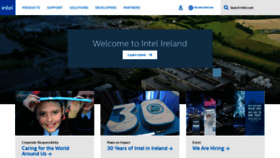 What Intel.ie website looked like in 2020 (3 years ago)