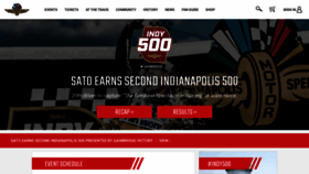 What Indy500.com website looked like in 2020 (3 years ago)