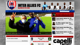 What Interalliesfc.com website looked like in 2020 (3 years ago)