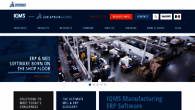 What Iqms.com website looked like in 2020 (3 years ago)