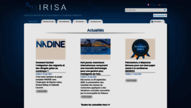 What Irisa.fr website looked like in 2020 (5 years ago)
