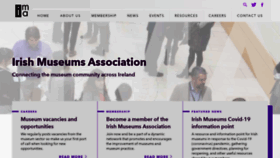 What Irishmuseums.org website looked like in 2020 (3 years ago)