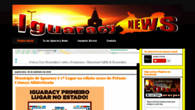 What Iguaracynews.com.br website looked like in 2020 (3 years ago)