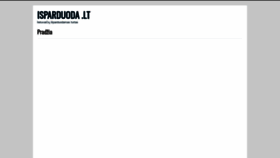 What Isparduoda.lt website looked like in 2020 (3 years ago)