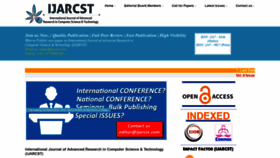 What Ijarcst.com website looked like in 2020 (3 years ago)