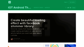 What Iotandroidthings.com website looked like in 2020 (4 years ago)