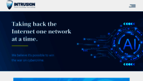 What Intrusion.com website looked like in 2020 (3 years ago)