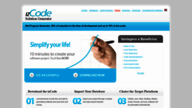 What Izcode.com website looked like in 2020 (3 years ago)