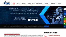What Icmlc.org website looked like in 2020 (3 years ago)