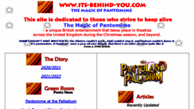What Its-behind-you.com website looked like in 2020 (3 years ago)
