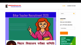 What Indianexamforum.com website looked like in 2020 (3 years ago)