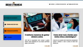 What Ideiasefinancas.com.br website looked like in 2020 (3 years ago)