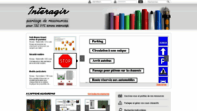 What Interagir.fr website looked like in 2020 (3 years ago)