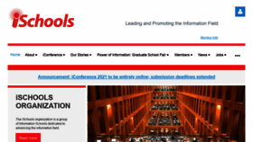 What Ischools.org website looked like in 2020 (3 years ago)