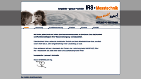 What Irs-messtechnik.at website looked like in 2020 (3 years ago)