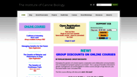 What Instituteofcaninebiology.org website looked like in 2020 (5 years ago)