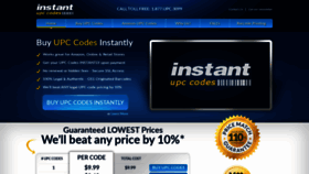 What Instant-upc.com website looked like in 2020 (3 years ago)