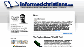 What Informedchristians.com website looked like in 2020 (3 years ago)