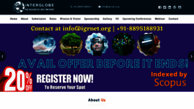 What Igrnet.org website looked like in 2020 (3 years ago)