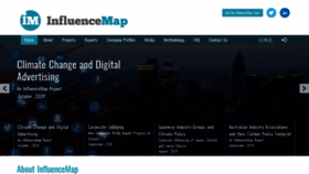What Influencemap.org website looked like in 2020 (3 years ago)