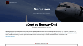 What Iberoavion.com website looked like in 2020 (3 years ago)