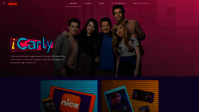 What Icarly.com website looked like in 2020 (3 years ago)