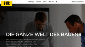 What Ir-bauen.com website looked like in 2020 (3 years ago)