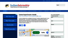 What Indianinternship.com website looked like in 2020 (3 years ago)