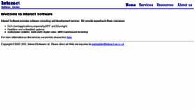 What Interact-sw.co.uk website looked like in 2020 (5 years ago)