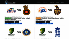 What Ipl.webcric.com website looked like in 2020 (3 years ago)