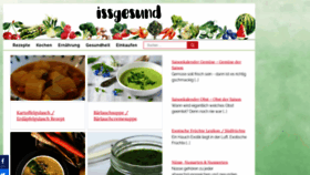 What Issgesund.at website looked like in 2020 (3 years ago)