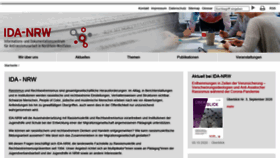 What Ida-nrw.de website looked like in 2020 (3 years ago)