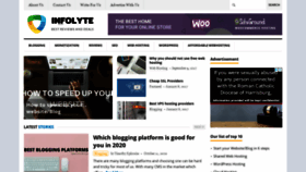 What Infolyte.com website looked like in 2020 (3 years ago)
