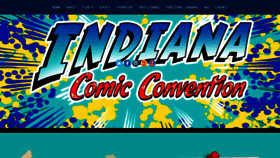 What Indianacomiccon.com website looked like in 2020 (3 years ago)