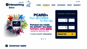 What Interparkingbalice.pl website looked like in 2020 (3 years ago)