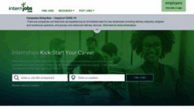 What Internjobs.com website looked like in 2020 (3 years ago)